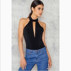 🔴SOLD🔴 BARDOT Kendall Cut-Out Choker Bodysuit